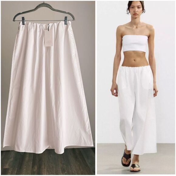 Zara Pants - ZARA WHITE CULOTTES
